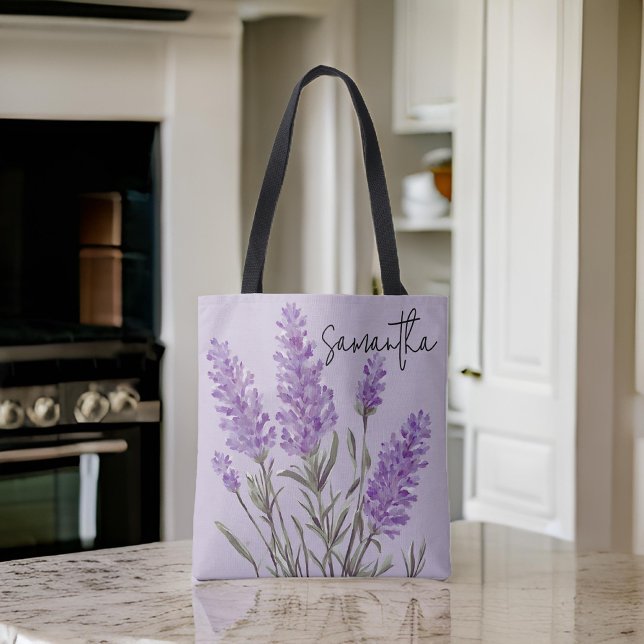 Anpassad Lavenderväska för Mamma, Morsdagspresent Tygkasse (teacher gift bag, bridesmaid tote, bachelorette party bag, bridesmaid proposal gift, graduation gift)