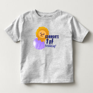 Anpassad lejon-tema födelsedags T-shirt