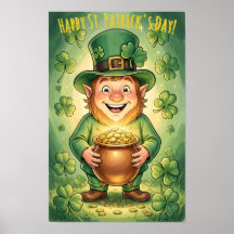 Anpassad Leprechaun Gnome Glad St. Patrick's Day