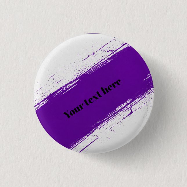 Anpassad lila vit typografidesign knapp (Framsida)