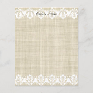 Anpassad Linen & Spets Snygg Flyer