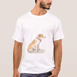 Anpassad Linjekonst Hundmugg | Personlig Husdjursp T Shirt