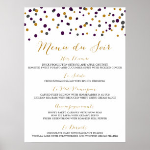 Anpassad lista - Menyaffisch Poster