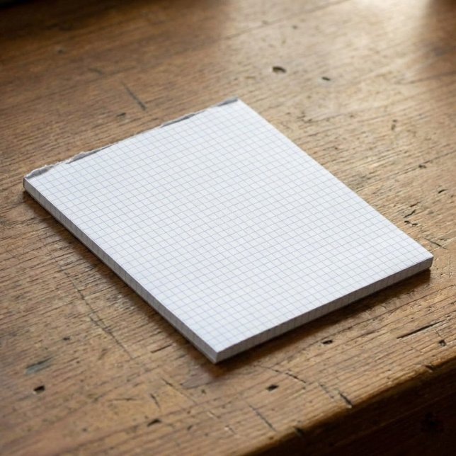 Anpassad liten anteckningsblock med rutigt papper  (Small graph paper printable. Use this blank, wide-ruled graph paper for math assignments, journaling)