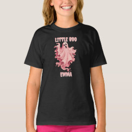 Anpassad Little Boo Pinkoween Akvarell Spöke T Shirt