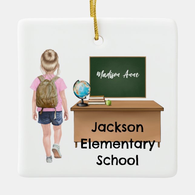 Anpassad Little Kids Klass School Ornament (Framsida)