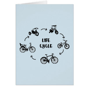 Anpassad livscykel hälsningskort