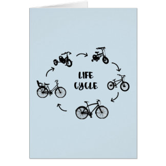 Anpassad livscykel hälsningskort