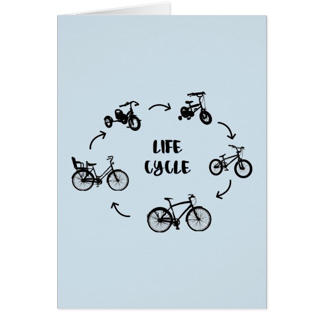 Anpassad livscykel hälsningskort (Framsidan)