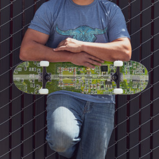 Anpassad ljusgrön PCB-kretskort för IT-proffs Mini Skateboard Bräda 18,5 Cm
