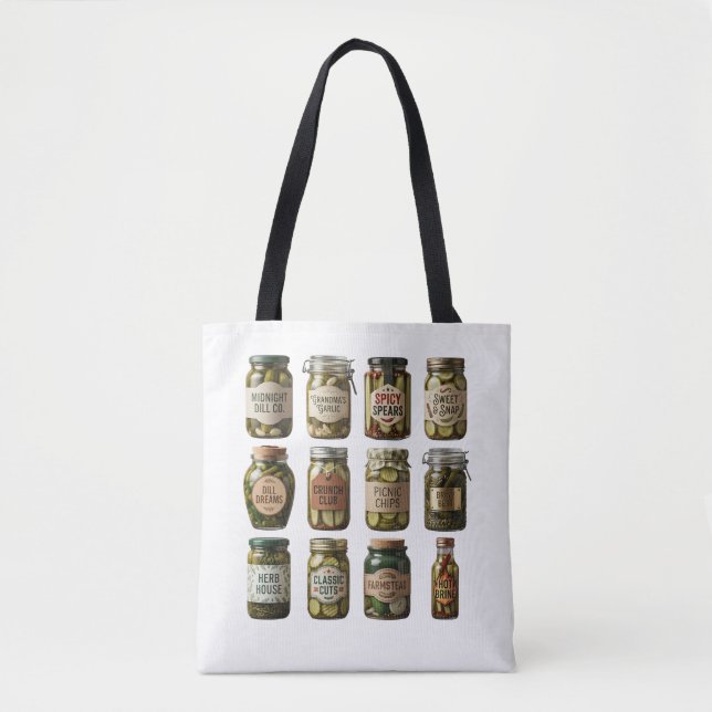 Anpassad logodesign för pickle-märke - tygkasse (Framsida)