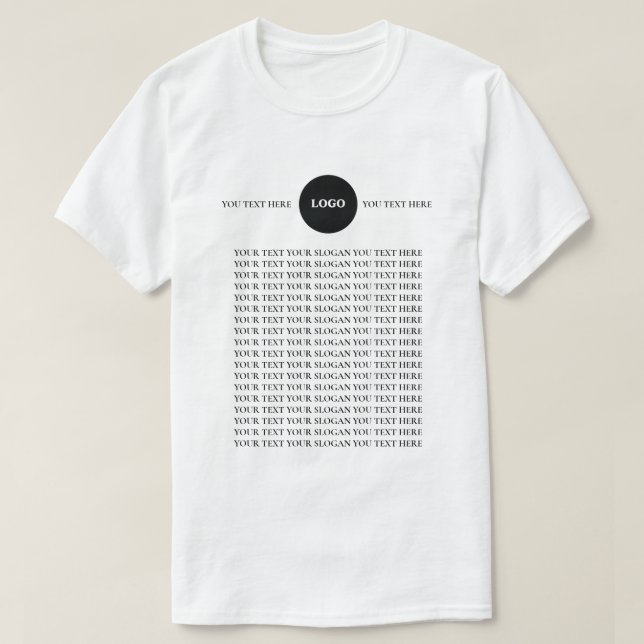 Anpassad logotext  T-Shirt (Design framsida)