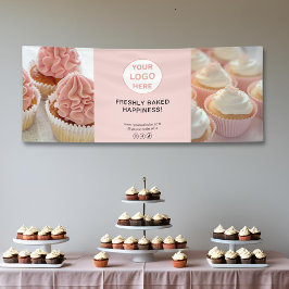 Anpassad logotyp 2 bilder Rosabröd Bageri Företag