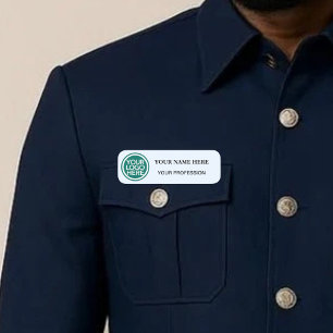 Anpassad logotyp Anställd Företagsetikett Namnbricka
