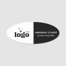 Anpassad logotyp anställd magnetisk eller säkerhet namnbricka