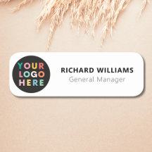 Anpassad logotyp anställd magnetisk eller säkerhet