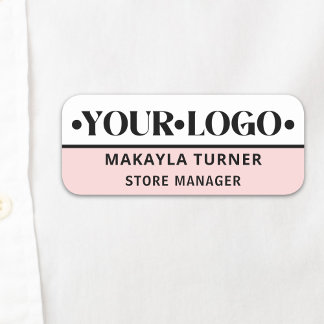 Anpassad logotyp anställd  namnbricka