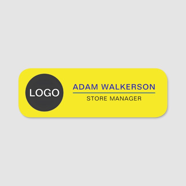 Anpassad logotyp Anställd (Professionellt jobb) Fö Namnbricka (Framsida)