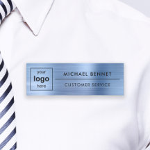 Anpassad logotyp Blå professionell verksamhet
