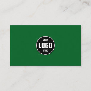 Anpassad logotyp Cirkel Modern Minimalistisk Grön Visitkort