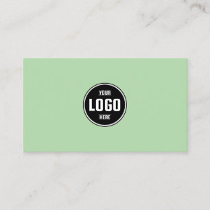 Anpassad logotyp Cirkel Modern Minimalistisk Svart Visitkort