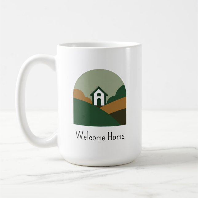 Anpassad logotyp Fastigheter Kaffemugg (Vänster)