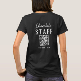Anpassad logotyp för chokladfestivalen QR-kod för T Shirt