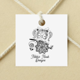 Anpassad Logotyp för Crochet Crafter Cute Stämpel