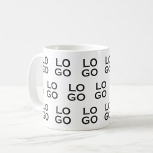 Anpassad logotyp för företag eller organisation på kaffemugg