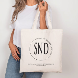 Anpassad logotyp för företag eller shopping tygkasse