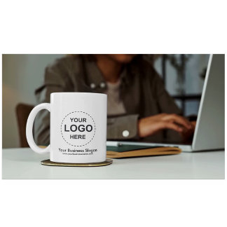 Anpassad logotyp för företag Tvåtons kaffemugg