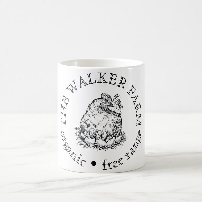Anpassad logotyp för marknadsföring av gårdsverksa kaffemugg (Center)
