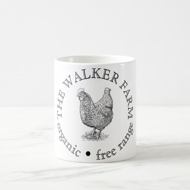 Anpassad logotyp för marknadsföring av gårdsverksa kaffemugg (Center)