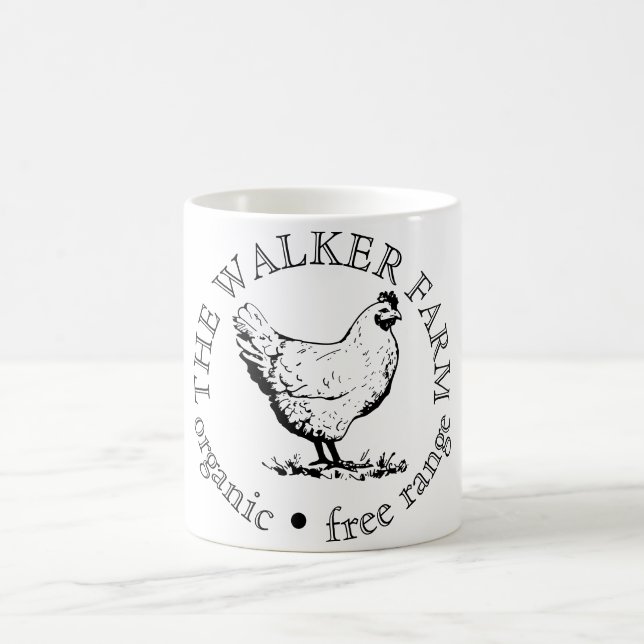 Anpassad logotyp för marknadsföring av gårdsverksa kaffemugg (Center)