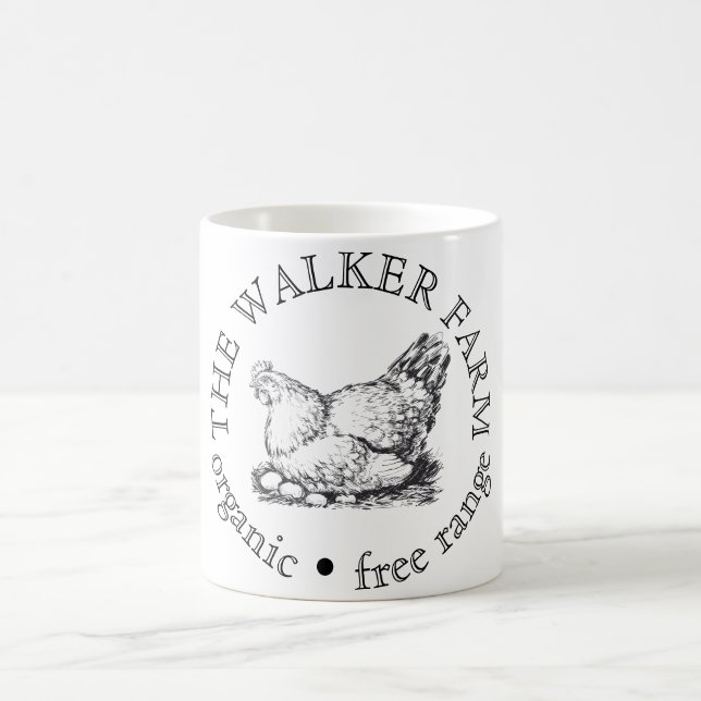 Anpassad logotyp för marknadsföring av gårdsverksa kaffemugg (Center)