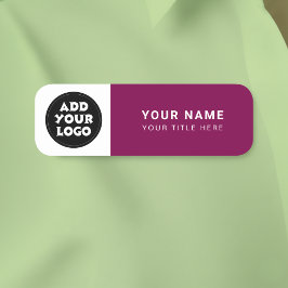 Anpassad logotyp för personalnamnskylt namnbricka