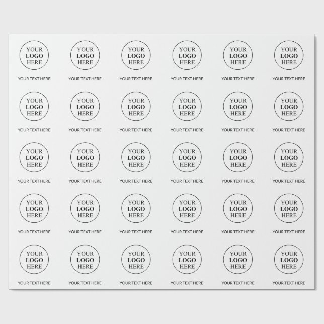 Anpassad logotyp för reklam – Ingen minsta beställ Presentpapper (Platt)