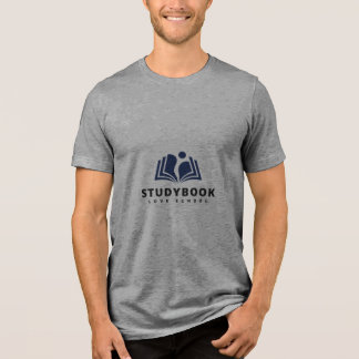 Anpassad logotyp för skolans lärarbok Grå T-shirt