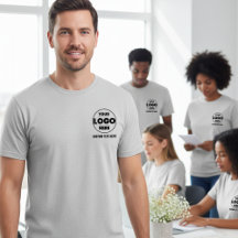 Anpassad logotyp företags t-shirt | Enkel varumärk