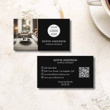 Anpassad Logotyp Foto QR Sociala Medier Svart