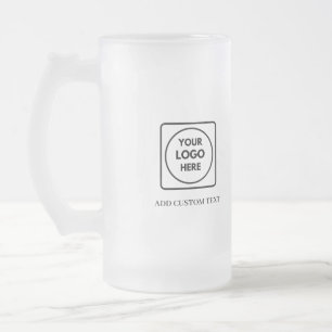 Anpassad logotyp Frostad öl Promo Ingen Min mug Frostat Ölglas