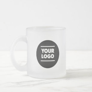 Anpassad Logotyp Frosted Glass Drink Mugg