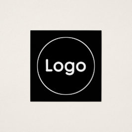 Anpassad logotyp fyrkantigt visitkort