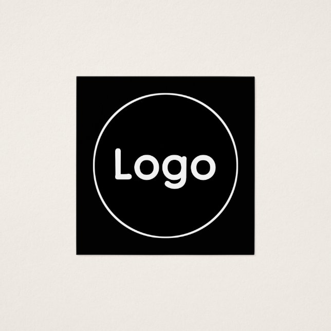 Anpassad logotyp  fyrkantigt visitkort (Framsida)