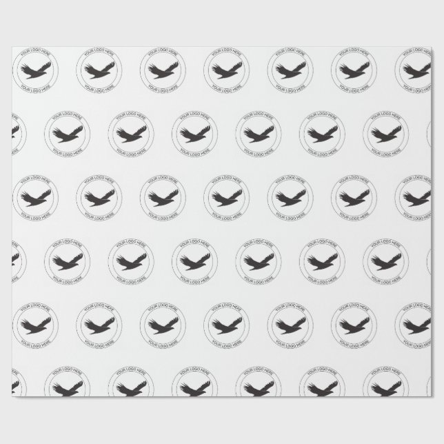 anpassad logotyp gåva till din verksamhet presenti presentpapper (Platt)