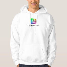 Anpassad logotyp hoodie för personal med logotyp f