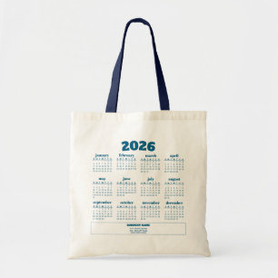 Anpassad logotyp Kampanj 2026 Kalender Handväskor Tygkasse