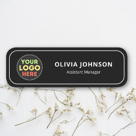 Anpassad logotyp medarbetare magnetisk företag sva namnbricka