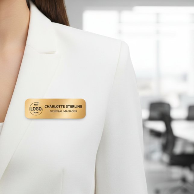 Anpassad logotyp Medarbetare Magnetisk Säkerhetsnå Namnbricka (Skapare uppladdad)