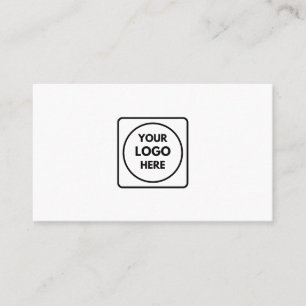 Anpassad logotyp   Minimalistisk företagsprofil Visitkort